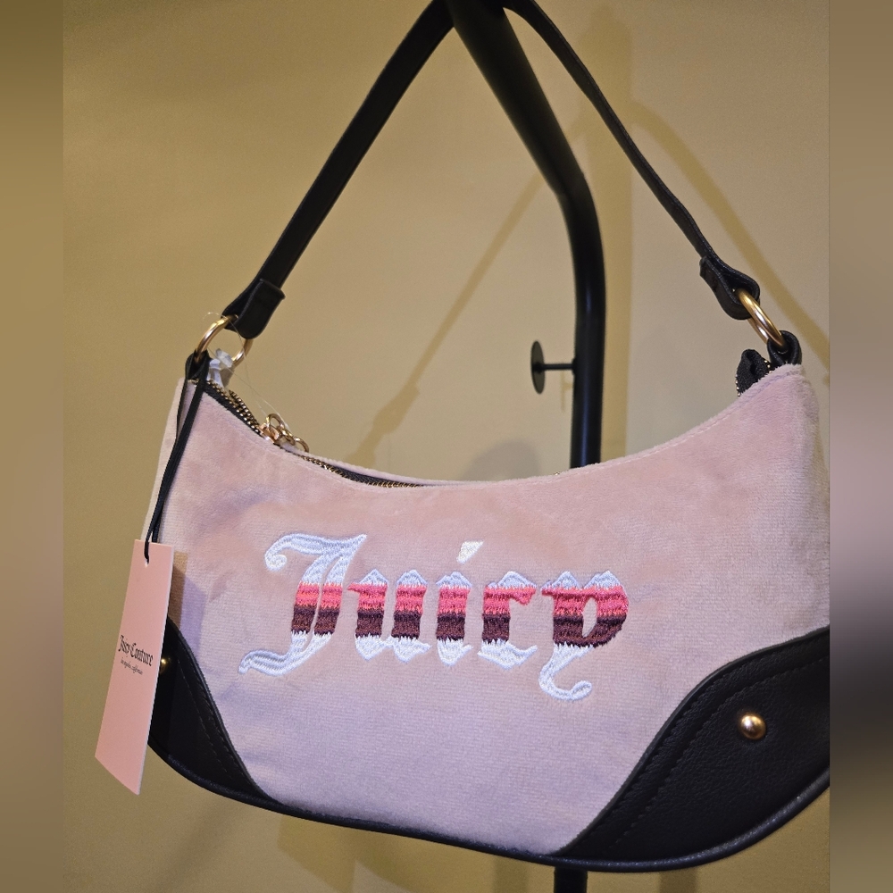 ✨️Juicy Couture Pink and Black Shoulder Bag